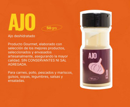 Ajo Deshidratado Gourmet 50g