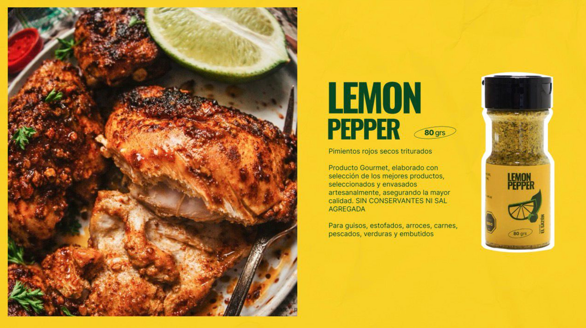 Lemon Pepper Gourmet 80g