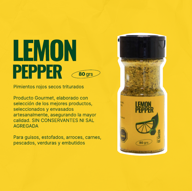 Lemon Pepper 80 Grs.