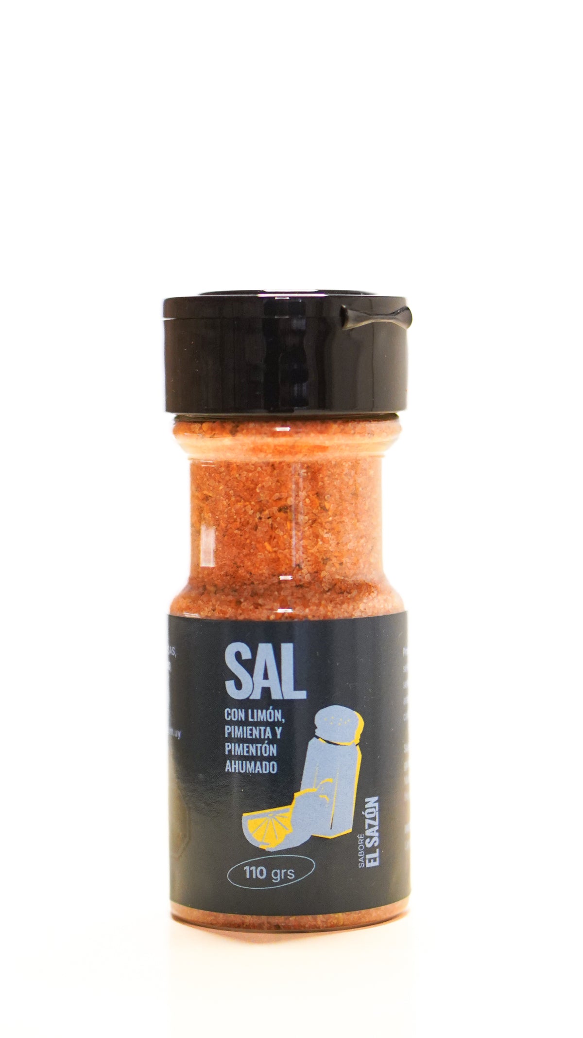 Sal con Limón, Pimienta y Pimentón Ahumado 110 Grs.